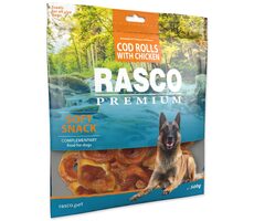 Rasco Premium tresčí rolky obalené kuřecím masem 500g 