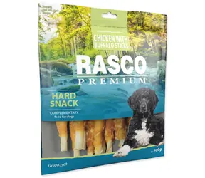 Rasco Premium tyčinky bůvolí obalené kuřecím masem 500g 