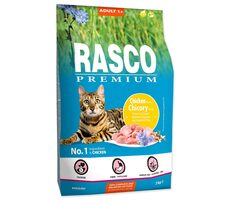 Rasco Premium Adult kuře s kořenem čekanky 2kg / Granule pro dospělé kočky 