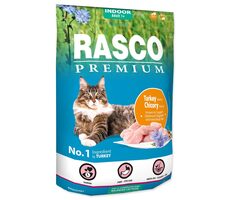 Rasco Premium Indoor krůta s kořenem čekanky 400g / Granule pro dospělé kočky 