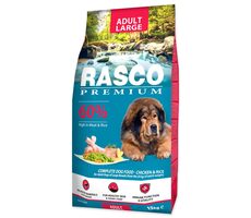 Rasco Premium Adult Large kuře s rýží 15kg / Granule pro dospělé psy 