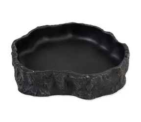 Repti Planet Miska na krmení černá 19.5x17.5x4.2cm