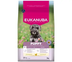 Eukanuba Puppy Small rich in fresh chicken 3kg / granule pro štěňata 
