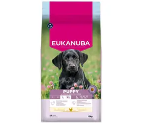 Eukanuba Puppy Large rich in fresh chicken 15kg / granule pro štěňata / pro velká plemena 