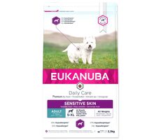 Eukanuba Daily Care Sensitive Skin 2.3kg / granule pro psy / citlivá pokožka
