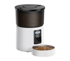 Rojeco Automatický dávkovač krmiva Rojeco 3 l v tlačítkovém provedení bílá