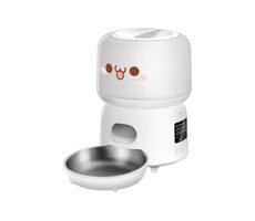 Rojeco Automatický dávkovač krmiva Rojeco 3 l v tlačítkovém provedení bílá