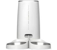 Rojeco Automatické krmítko pro zvířata 4 l v knoflíkové verzi (dvojitá miska)