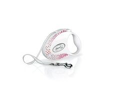 Flexi Glam Composition S pásek 3m Pearl White / Vodítko 