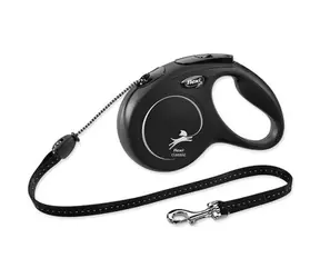 Flexi Classic M lanko 5m černé / Vodítko 