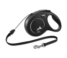 Flexi Classic M lanko 8m černé / Vodítko 