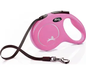 Flexi Classic M pásek 5m růžové / Vodítko 