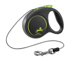 Flexi Black Design XS lanko 3m černo-zelené / Vodítko 