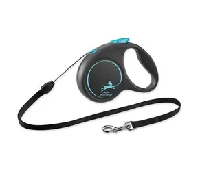 Flexi Black Design S lanko 5m černo-modré / Vodítko 