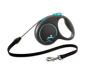 Flexi Black Design M lanko 5m černo-modré / Vodítko 
