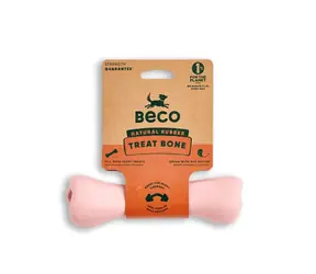 Beco Treat Bone Hračka pro psy růžová 17,5cm