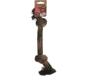 Flamingo Joe Hračka pro psy Lano maskáčové 35cm
