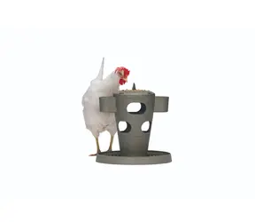 Beeztees Snack Tower Krmítko pro drůbež šedé 32,5cm