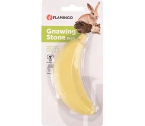 Flamingo Tutti Frutti Minerální kámen pro hlodavce Banán 50g