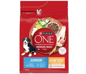 Purina One Med/Max Junior Kuře & Rýže 2.5 kg / Krmivo pro psy