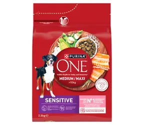 Purina One Med/Max Adult Losos & Rýže 2.5 kg / Krmivo pro psy