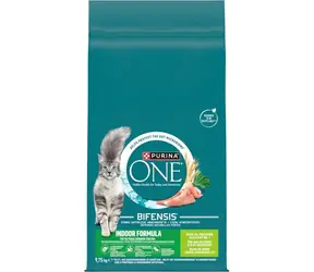 Purina One Indoor Formula Krůtí 9.75 kg / Granule pro kočky