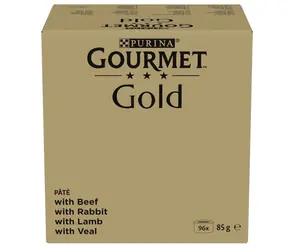 Purina GOURMET GOLD Mousse Mix 96x85 g / Konzervy pro kočky / 4 příchutě