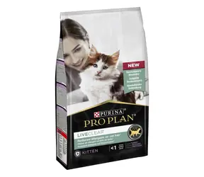 Purina Pro Plan Liveclear Kitten Krůtí 1.4 kg / Granule pro koťata / pro kastrované