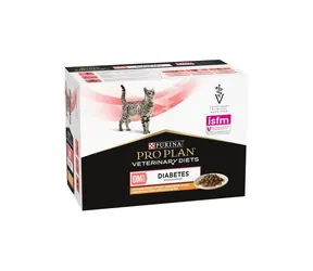 Purina PPVD Feline DM Diabetes Management Kuřecí 10x85 g / Kapsičky pro kočky / regulace příjmu glukózy
