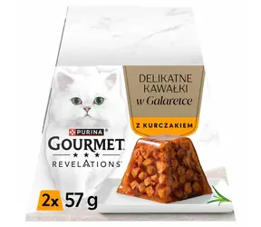 Purina Gourmet Revelations Lososová 2x57 / kapsičky pro kočky