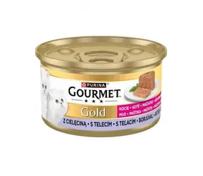 Purina GOURMET GOLD paštika telecí 85 g / Paštika pro kočky