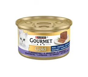 Purina GOURMET GOLD Mousse Jehněčí 85 g / Konzerva pro kočky