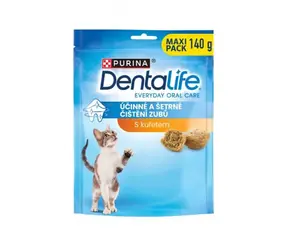 Purina Dentalife Cat s kuřetem 140 g / dentální pamlsky