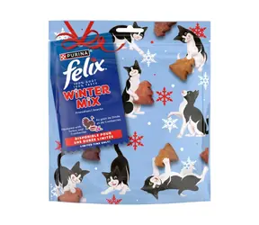 Purina Felix Winter Mix Krůtí & brusinky 200 g / Pamlsky pro kočky