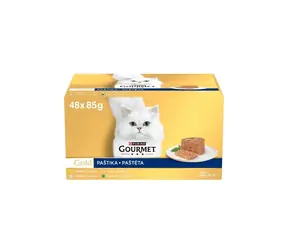 Purina GOURMET GOLD Mix 48x85 g / Konzervy pro kočky / 4 příchutě