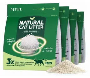 Petkit Natural Cat Litter / přírodní hrudkující stelivo / 4 sáčky