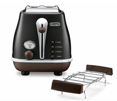 DeLonghi Icona Vintage CTOV 2103.BK černá / topinkovač / 900 W / 4 funkce 
