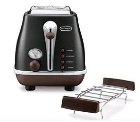DeLonghi Icona Vintage CTOV 2103.BK černá / topinkovač / 900 W / 4 funkce 