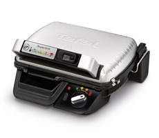 Tefal SuperGrill GC451B12 stříbrný / Kontaktní gril / 2000 W / 4 programy / Gril. plocha: 600cm2