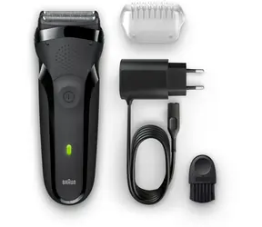 Braun Series 3 301s / planžetový holicí strojek / 30 min provoz / černá