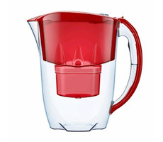 AQUAPHOR Jasper 2.8 l červená / Filtrační konvice / až 200 l / filtr: B100-25 Mg