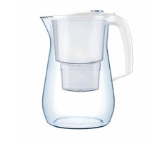 AQUAPHOR Onyx 4.2 l bílá + 3x filtr / Filtrační konvice / až 200 l / filtr: B100-25 Mg+