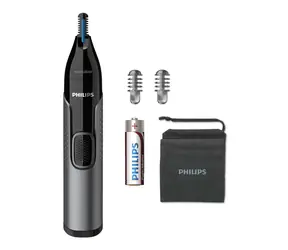 Philips Nosetrimmer series 3000 NT3650-16 / víceúčelový zastřihovač chloupků / 2 hřebeny / pouzdro / černá