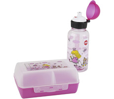 Emsa KIDS FLASK & VARIABOLO Princess / Svačinová krabička + lahev na pití / doprodej