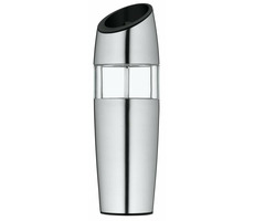 WMF elektrický mlýnek na koření stříbrná / regulace jemnosti mletí / nerez / Výška: 20 cm /  6x AAA