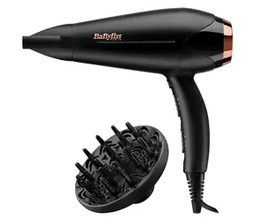 BaByliss D570DE černá / Vysoušeč vlasů / 2200 W / rychlost vzduchu 90 kmh / 2 rychlosti & 3 teploty 