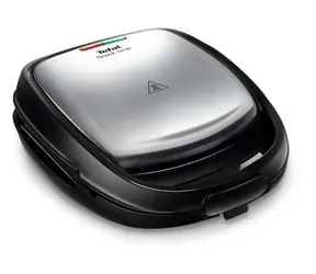Tefal Snack Time SW341D12 nerez/černý / Toustovač / 700 W / 2v1 / nepřilnavý povrch