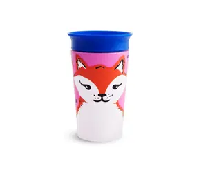Munchkin - Juniorský hrneček WildLove 360° s oušky 177 ml - liška / od 6 měsíců