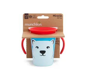 Munchkin - Juniorský hrneček WildLove 360° s oušky 177 ml - polární medvěd / od 6 měsíců