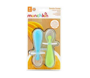 Munchkin - Silikonové lžičky 2ks / od 6 měsíců